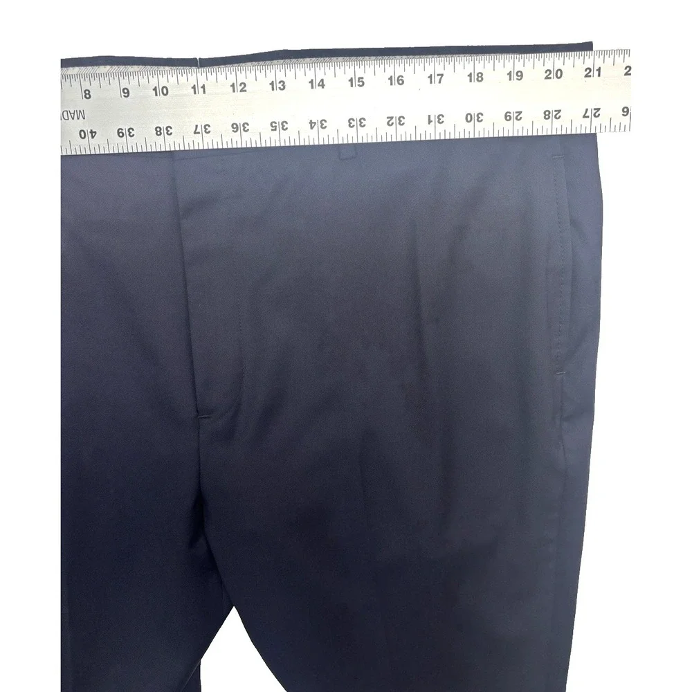 Brooks Brothers 42x30 Milano 1818 Slim Fit Pants Trousers Italian Wool Navy Blue